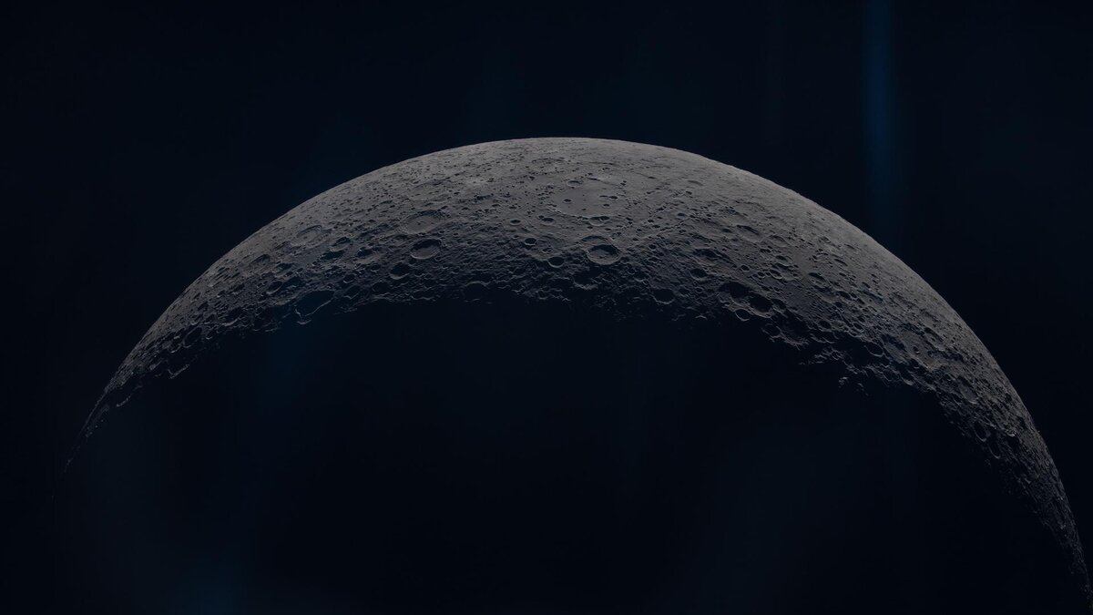 The lunar limb from Orion