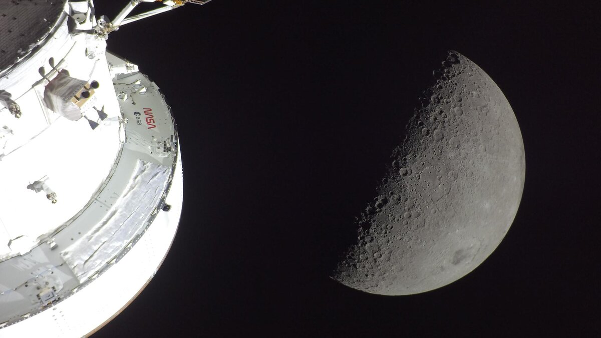 Orion with the Moon